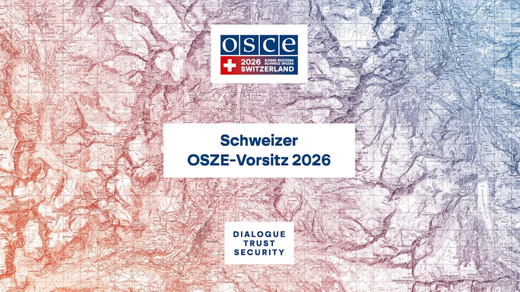 Abgebildet ist das Titelblatt der Broschüre zum Schweizer OSZE-Vorsitz.