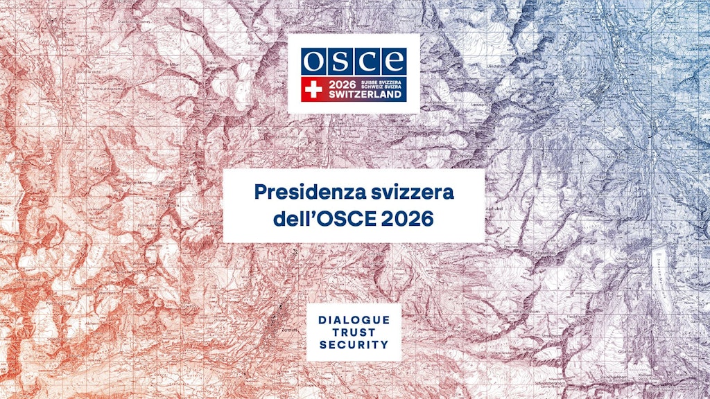 L’immagine mostra la copertina della brochure sulla presidenza svizzera dell’OSCE.